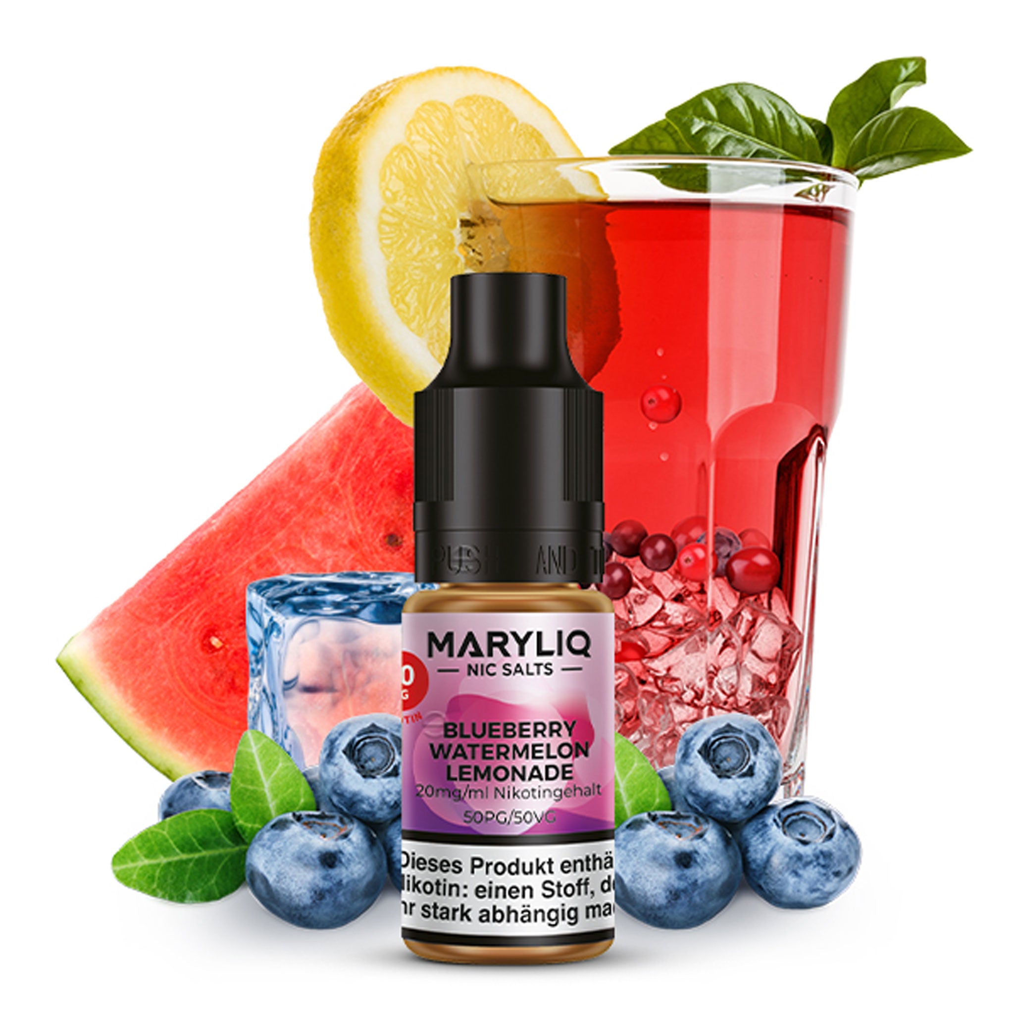 MARYLIQ - Blueberry Watermelon Lemonade - Nikotinsalz Liquid