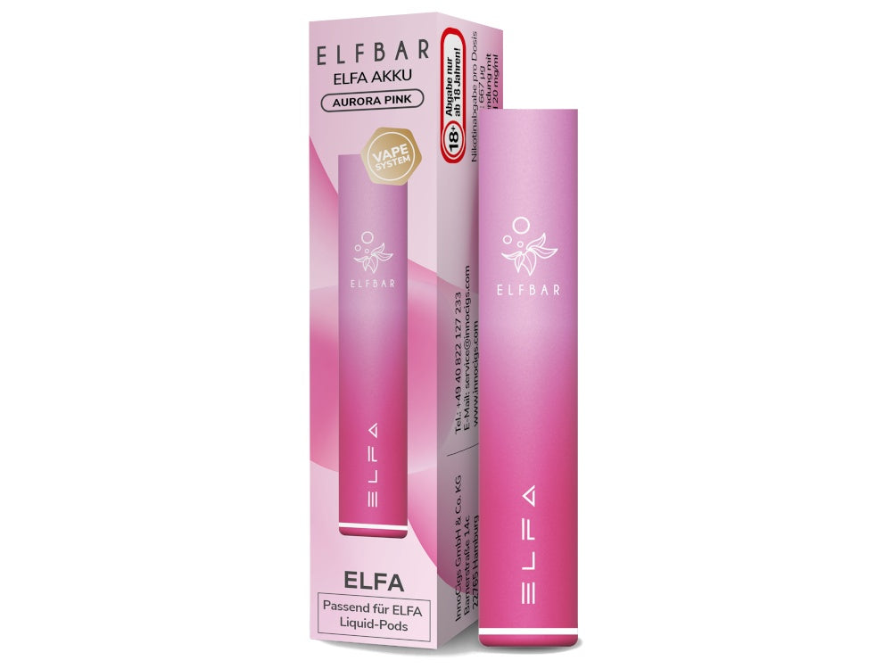 ELFBAR - Elfa (500 mAh) Akku - schwarz / 1er Packung time4smoke.de