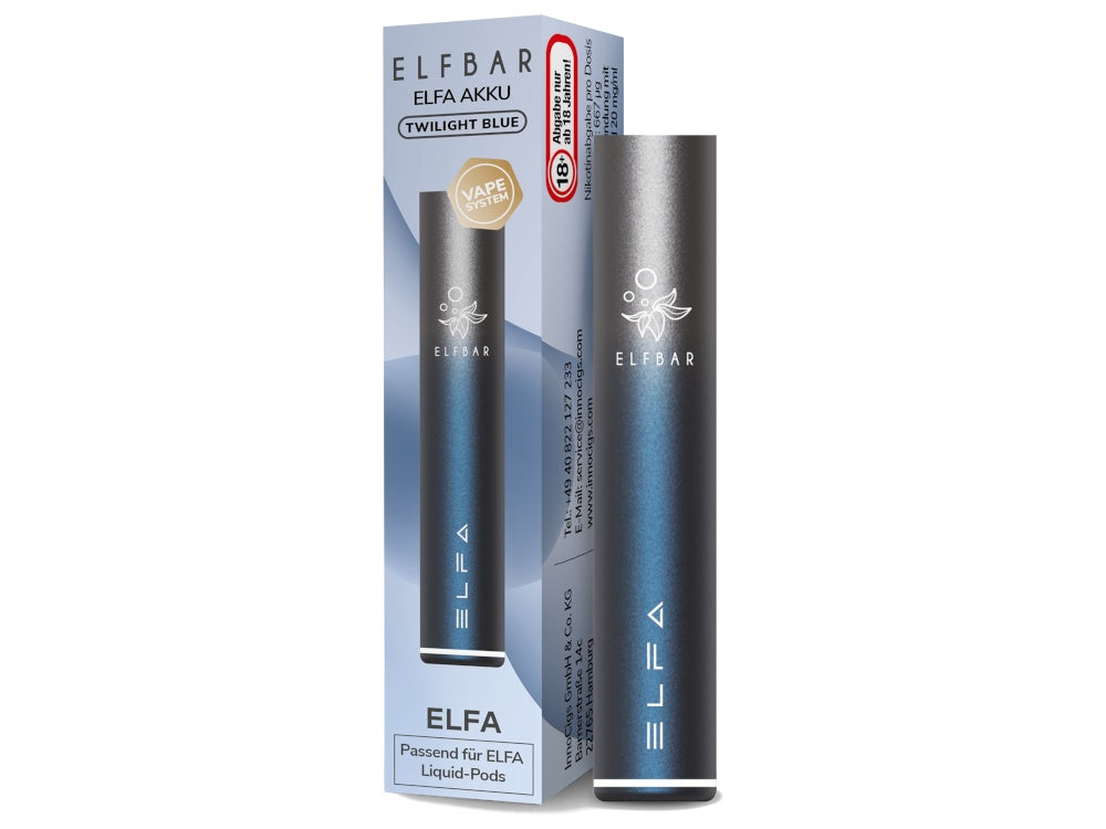 ELFBAR - Elfa (500 mAh) Akku - blau-silber / 1er Packung time4smoke.de