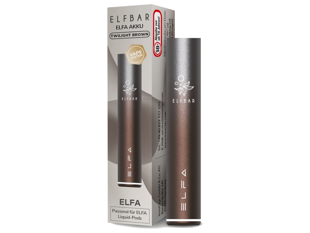 ELFBAR - Elfa (500 mAh) Akku - schwarz / 1er Packung time4smoke.de