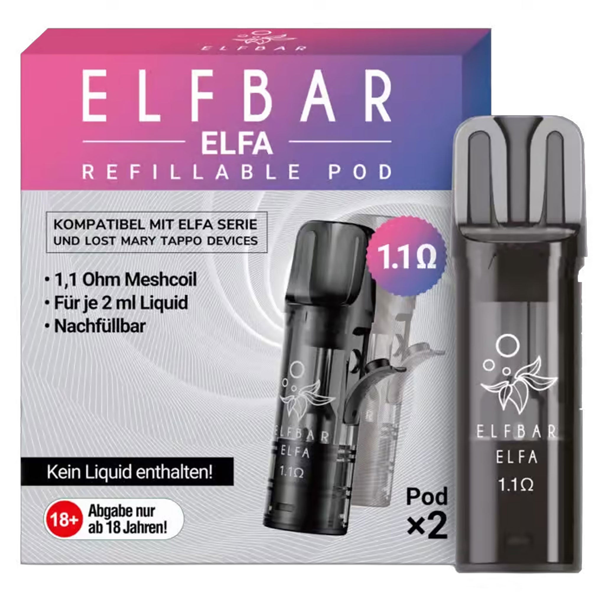 ELFBAR - Elfa (2 ml) Leerpod (2 Stück)