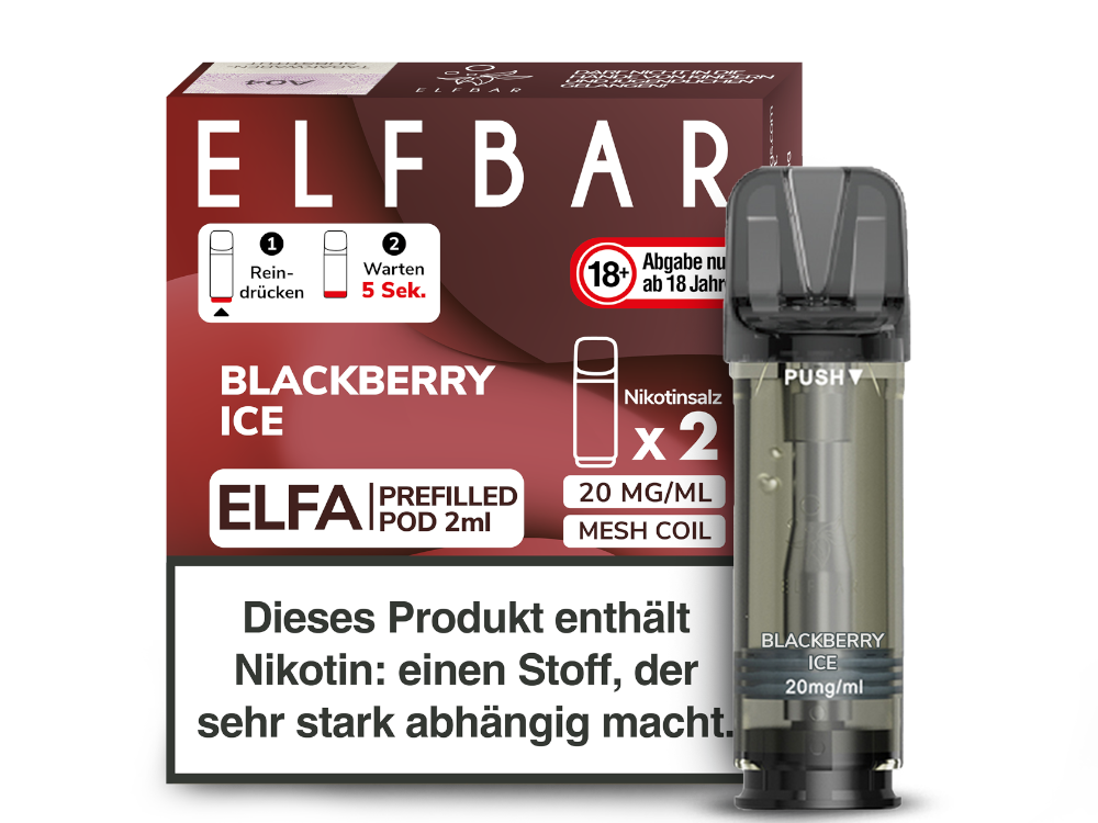 ELFBAR - Elfa Pods (2 x 2 ml) 0 / 20 mg/ml (2 Stück) - time4smoke