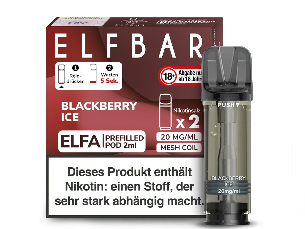 Elfbar - Elfa Pod 0 oder 20 mg/ml (2 Stück pro Packung)