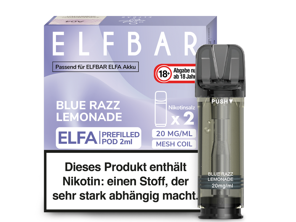 ELFBAR - Elfa Pods (2 x 2 ml) 0 / 20 mg/ml (2 Stück) - time4smoke