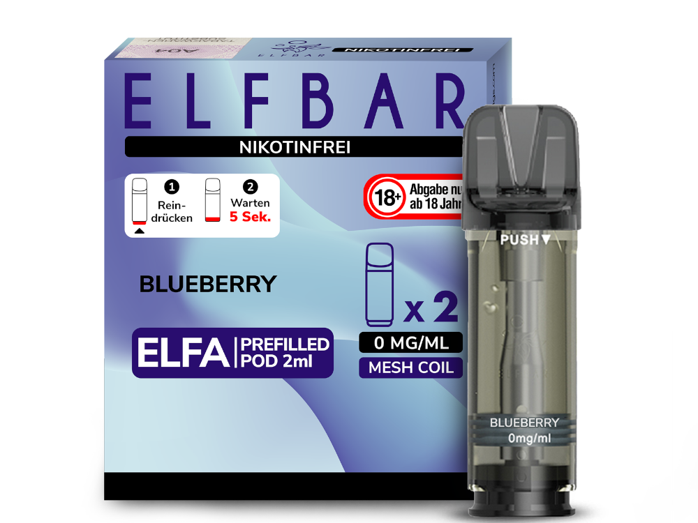 ELFBAR - Elfa Pods (2 x 2 ml) 0 / 20 mg/ml (2 Stück) - time4smoke