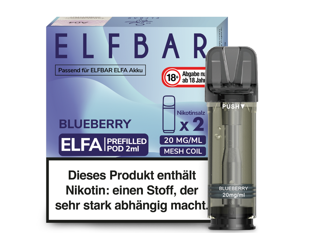 ELFBAR - Elfa Pods (2 x 2 ml) 0 / 20 mg/ml (2 Stück) - time4smoke