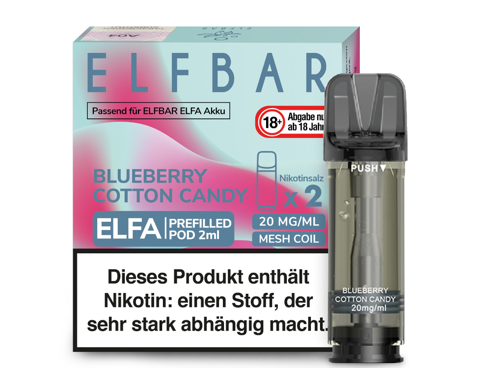 ELFBAR - Elfa Pods (2 x 2 ml) 0 / 20 mg/ml (2 Stück) - time4smoke