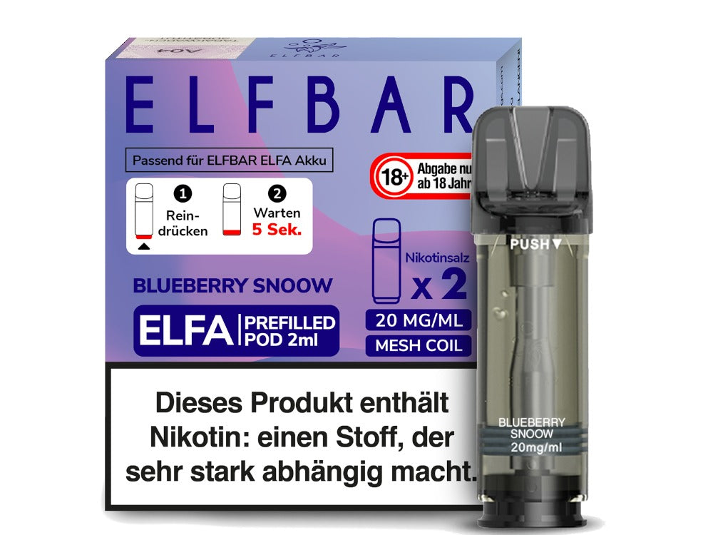 Elfbar - Elfa Pod 0 oder 20mg/ml (2 Stück je Packung)