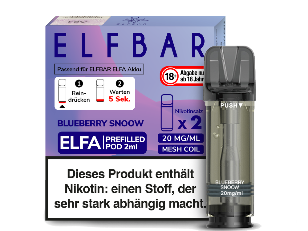 ELFBAR - Elfa Pods (2 x 2 ml) 0 / 20 mg/ml (2 Stück) - time4smoke