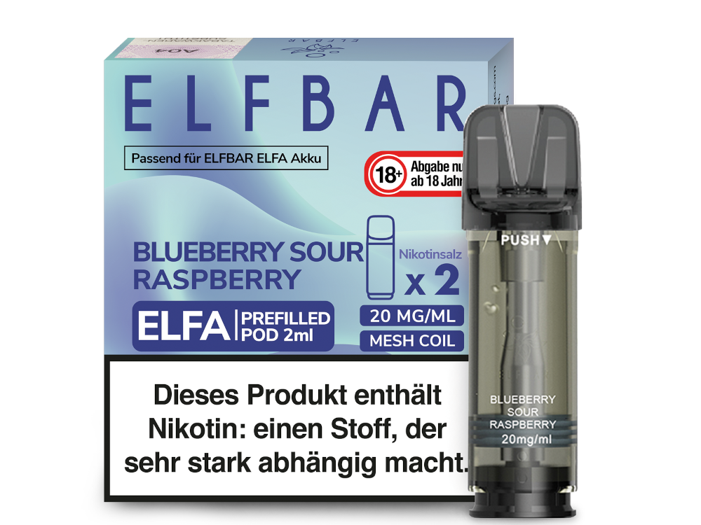 ELFBAR - Elfa Pods (2 x 2 ml) 0 / 20 mg/ml (2 Stück) - time4smoke