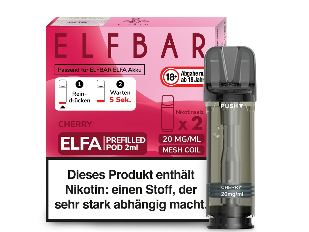 ELFBAR - Elfa Pods (2 x 2 ml) 0 / 20 mg/ml (2 Stück) - time4smoke
