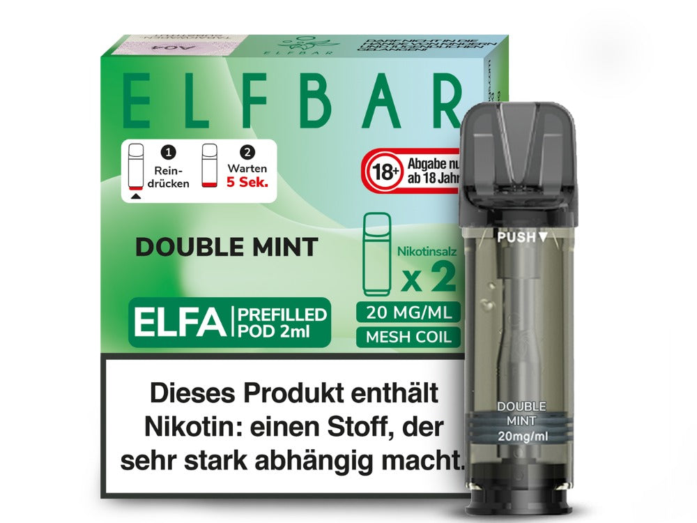 Elfbar - Elfa Pod 0 oder 20mg/ml (2 Stück je Packung)