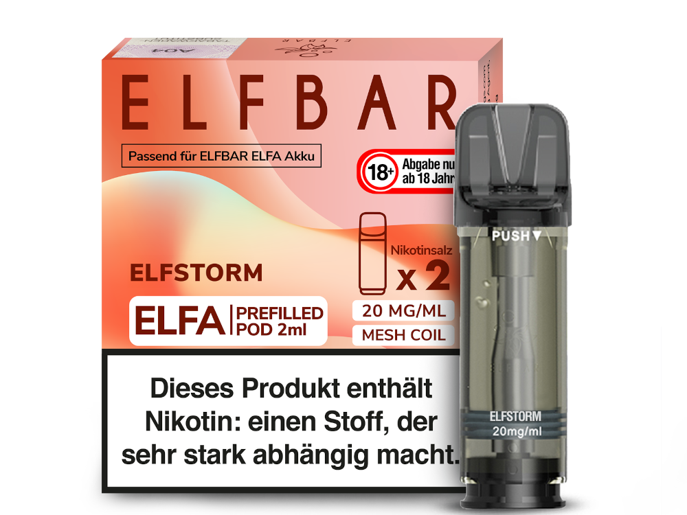 ELFBAR - Elfa Pods (2 x 2 ml) 0 / 20 mg/ml (2 Stück) - time4smoke