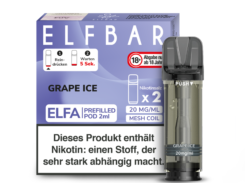 ELFBAR - Elfa Pods (2 x 2 ml) 0 / 20 mg/ml (2 Stück) - time4smoke