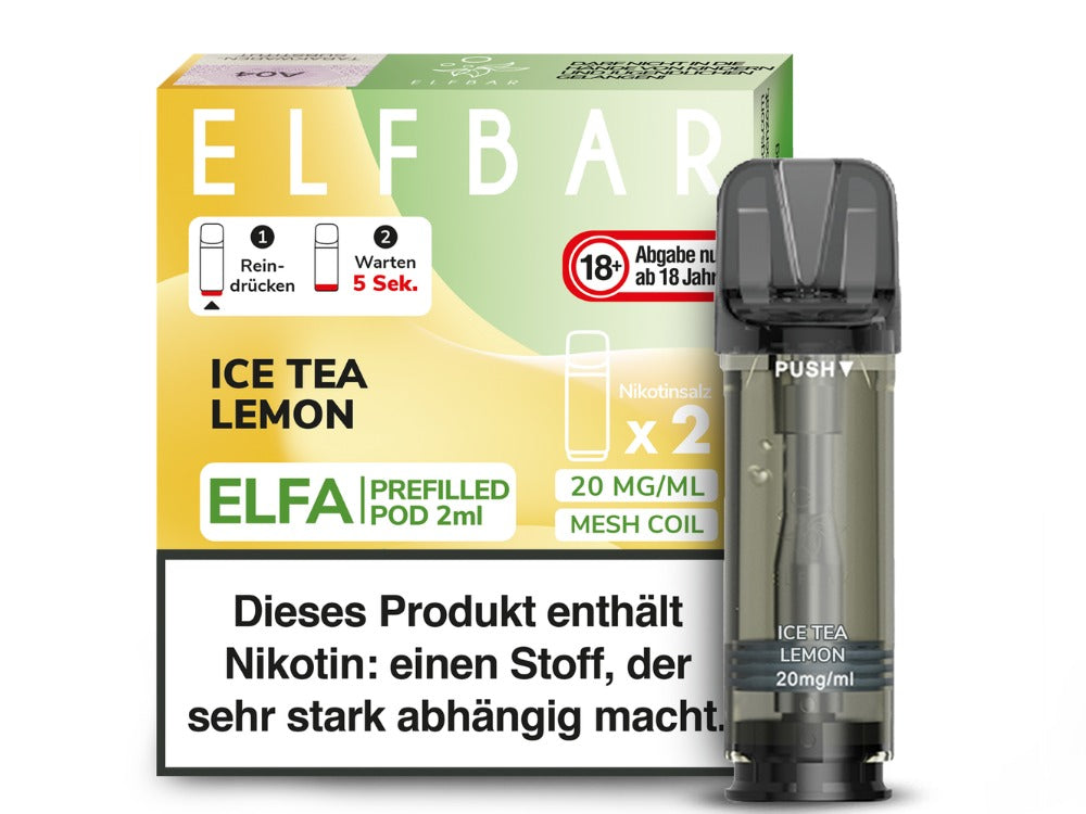 Elfbar - Elfa Pod 0 oder 20mg/ml (2 Stück je Packung)