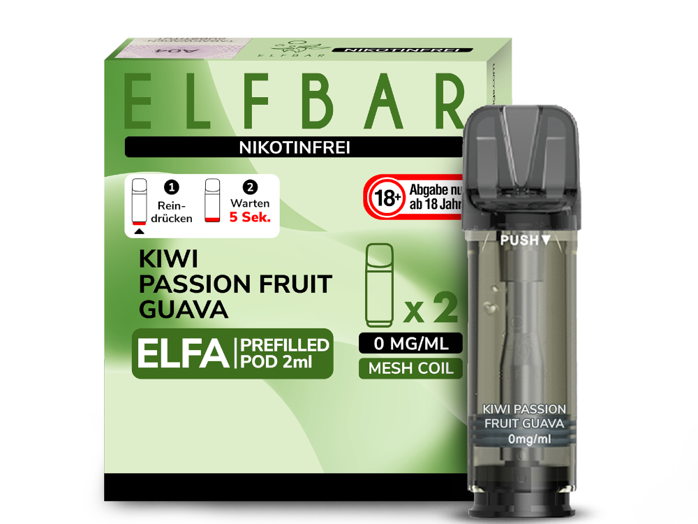 ELFBAR - Elfa Pods (2 x 2 ml) 0 / 20 mg/ml (2 Stück) - time4smoke
