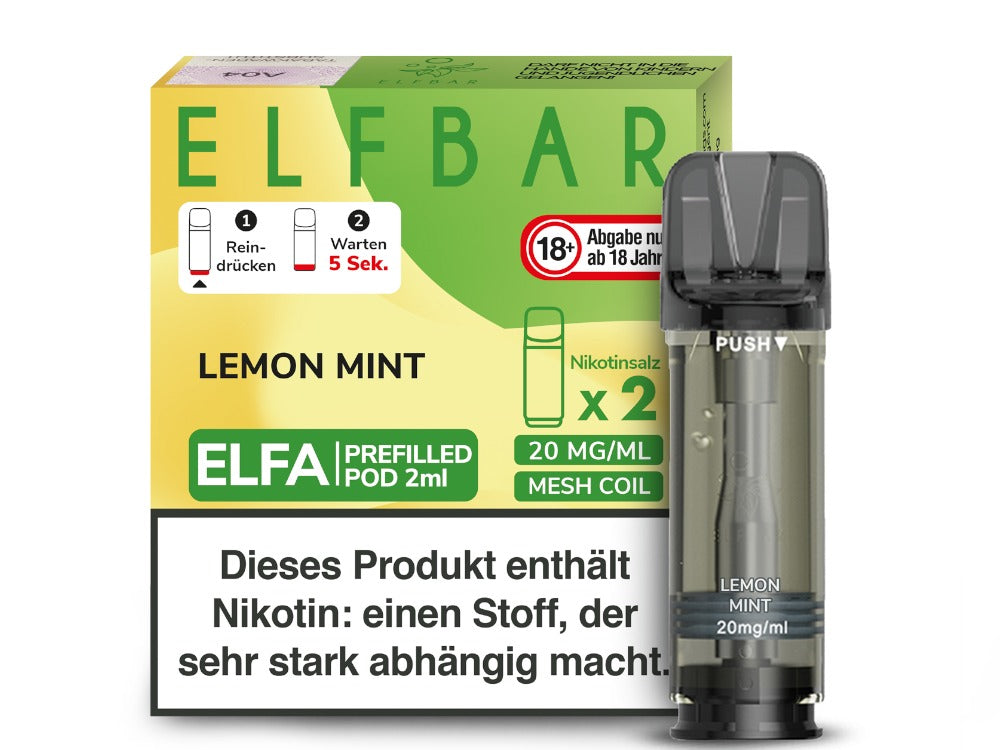 Elfbar - Elfa Pod 0 oder 20mg/ml (2 Stück je Packung)