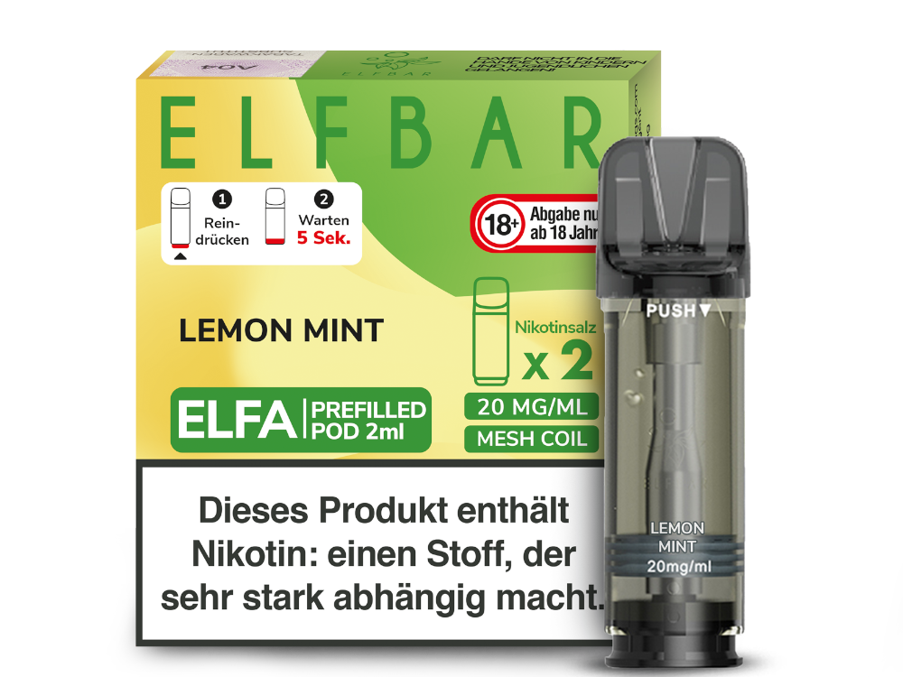 ELFBAR - Elfa Pods (2 x 2 ml) 0 / 20 mg/ml (2 Stück) - time4smoke
