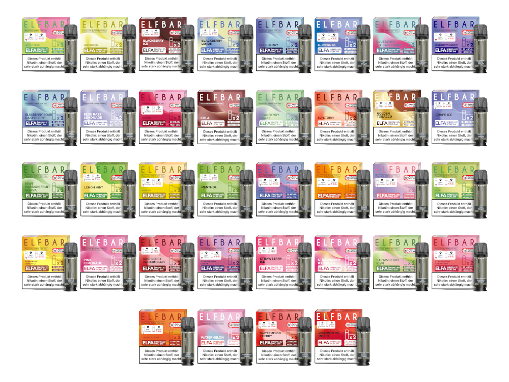 ELFBAR - Elfa Pods (2 x 2 ml) 0 / 20 mg/ml (2 Stück) - time4smoke