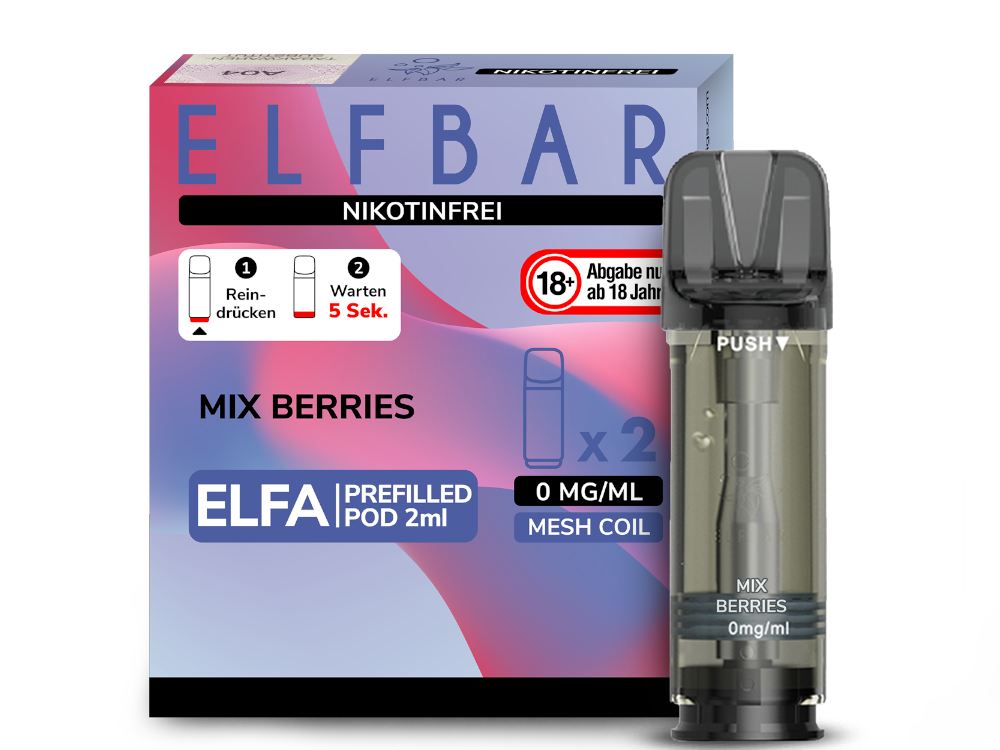 ELFBAR - Elfa Pods (2 x 2 ml) 0 / 20 mg/ml (2 Stück) - time4smoke
