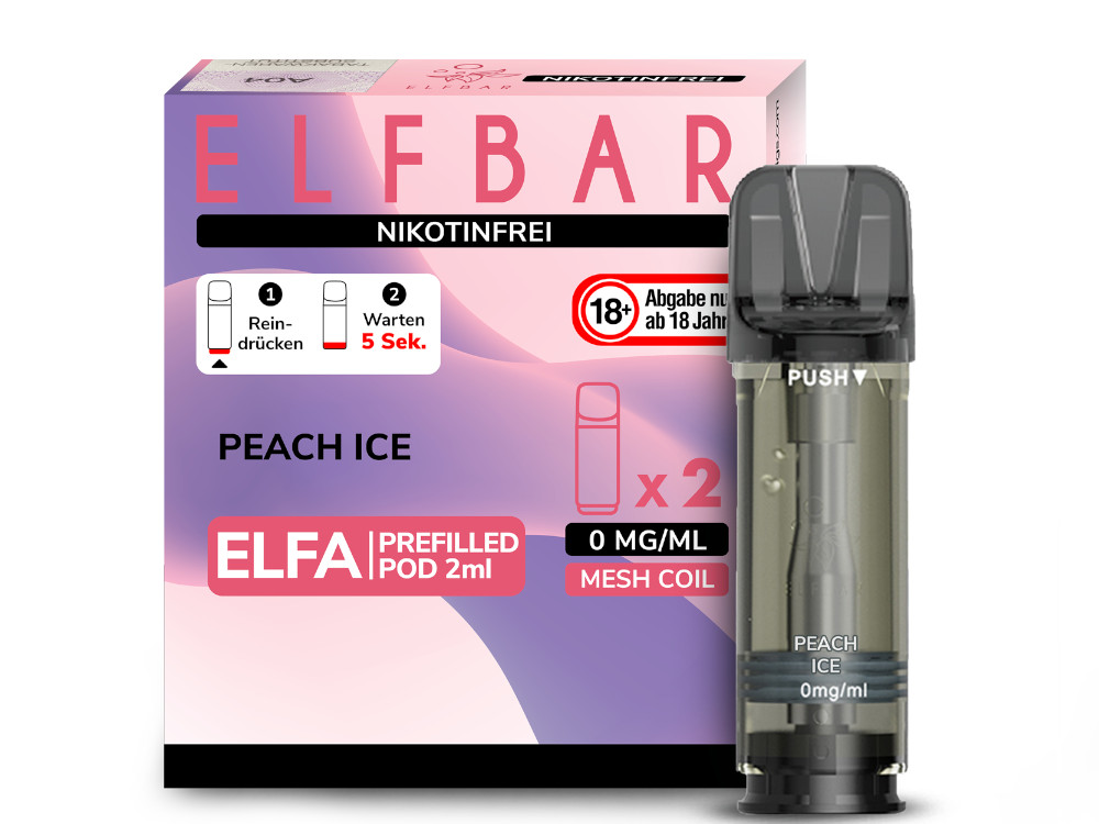 ELFBAR - Elfa Pods (2 x 2 ml) 0 / 20 mg/ml (2 Stück) - time4smoke