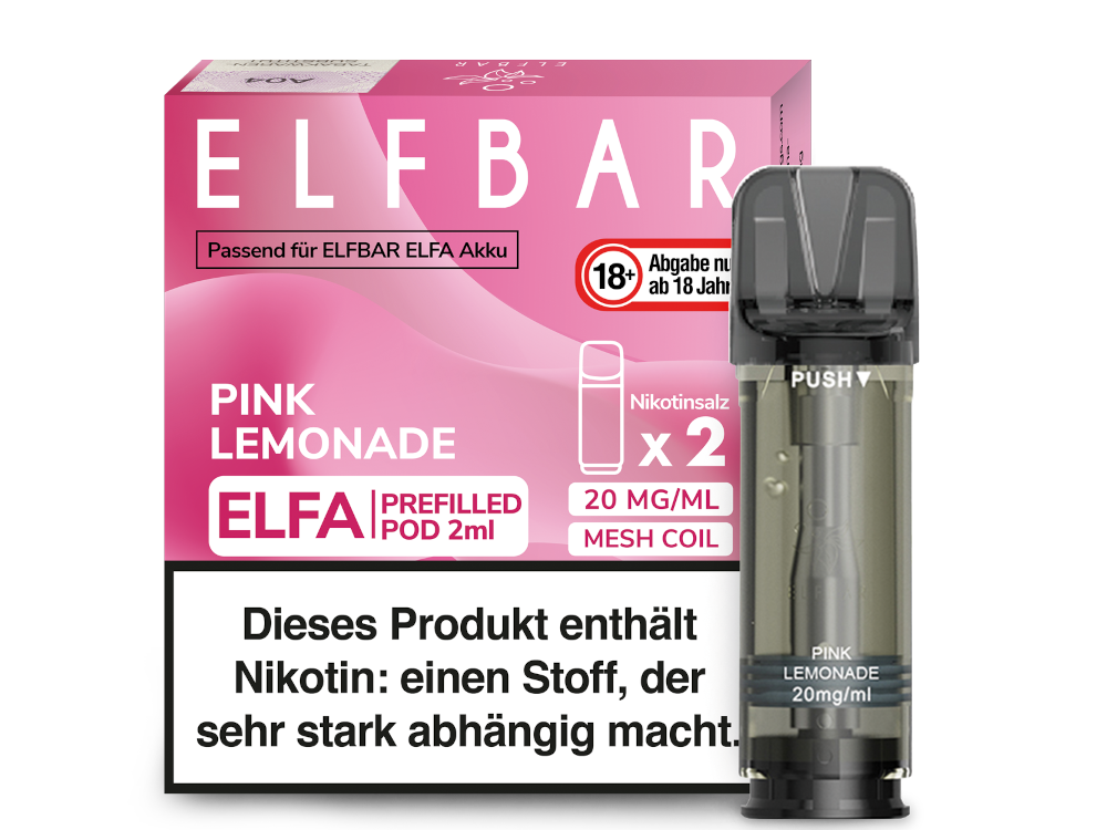 ELFBAR - Elfa Pods (2 x 2 ml) 0 / 20 mg/ml (2 Stück) - time4smoke