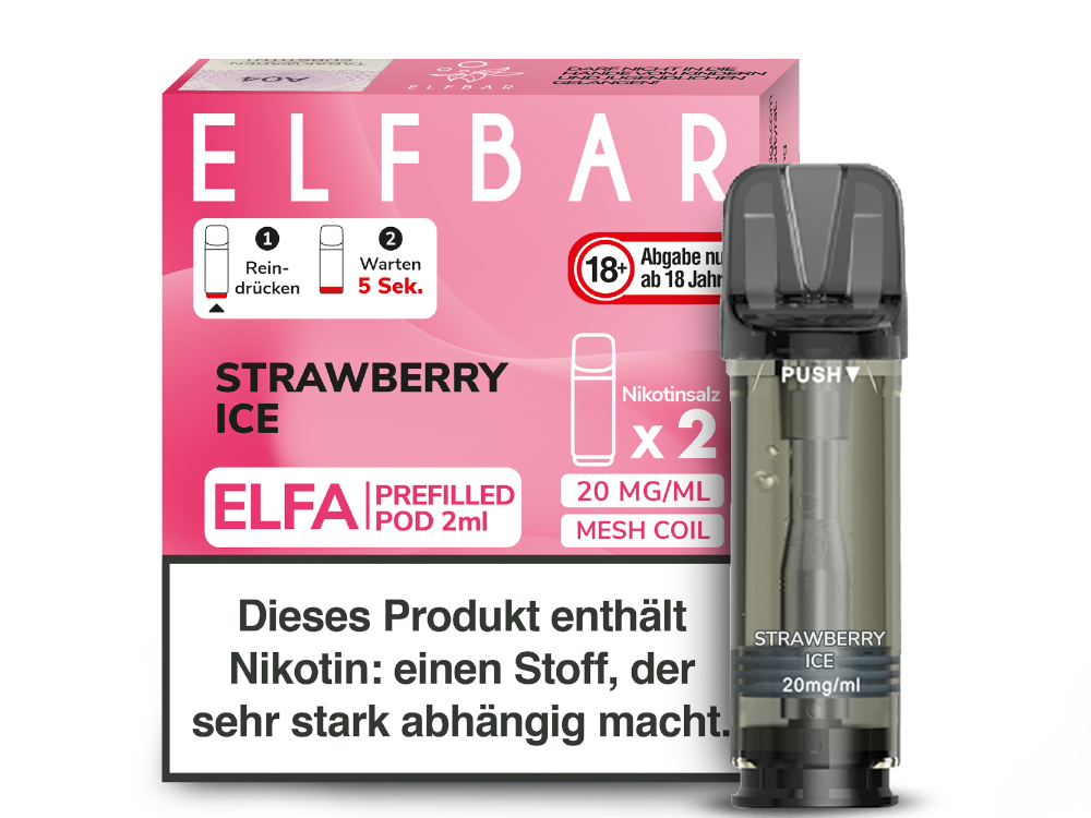 ELFBAR - Elfa Pods (2 x 2 ml) 0 / 20 mg/ml (2 Stück) - time4smoke