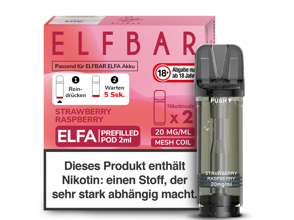 ELFBAR - Elfa Pods (2 x 2 ml) 0 / 20 mg/ml (2 Stück) - time4smoke