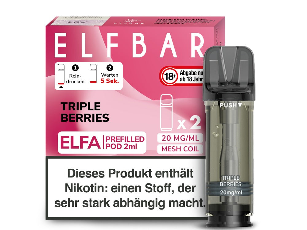 Elfbar - Elfa Pod 0 oder 20mg/ml (2 Stück je Packung)