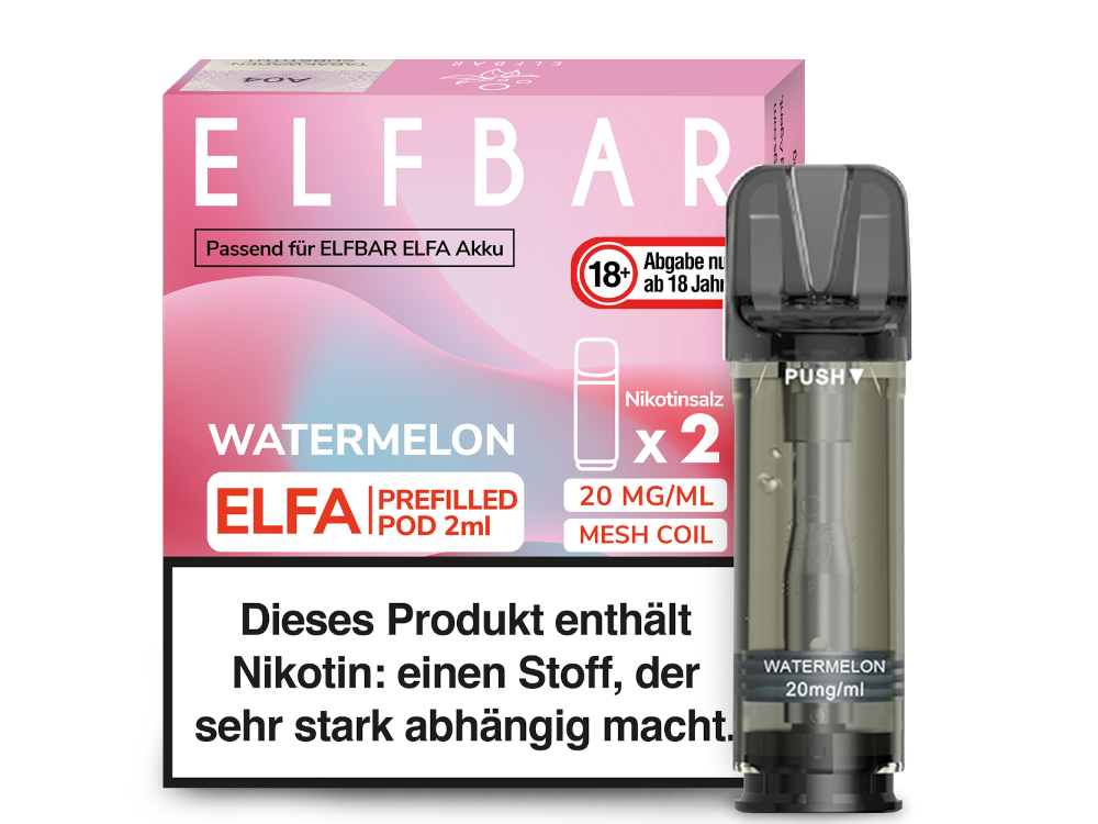 ELFBAR - Elfa Pods (2 x 2 ml) 0 / 20 mg/ml (2 Stück) - time4smoke
