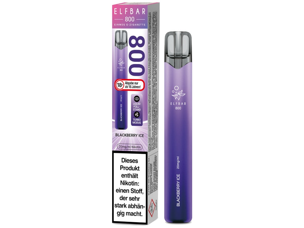 Elfbar 800 Einweg E-Zigarette / Vape (2 ml) 20 mg/ml