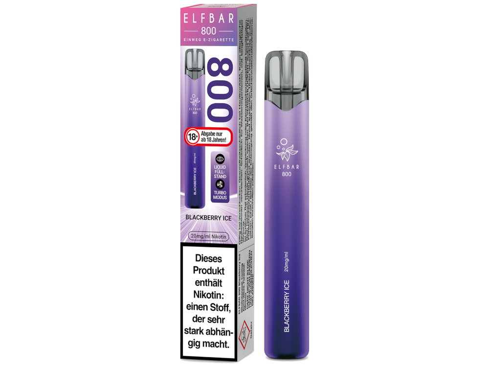 Elfbar 800 Einweg E-Zigarette / Vape (2 ml) 20 mg/ml