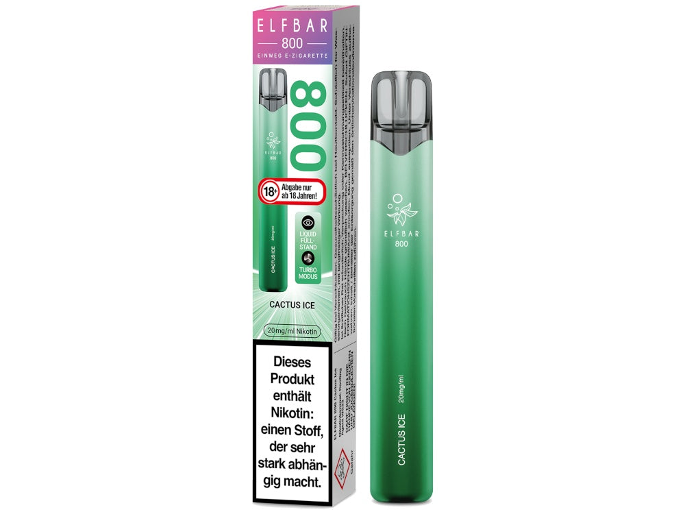 Elfbar 800 Einweg E-Zigarette / Vape (2 ml) 20 mg/ml