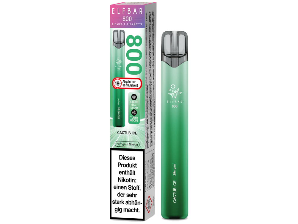 Elfbar 800 Einweg E-Zigarette / Vape (2 ml) 20 mg/ml