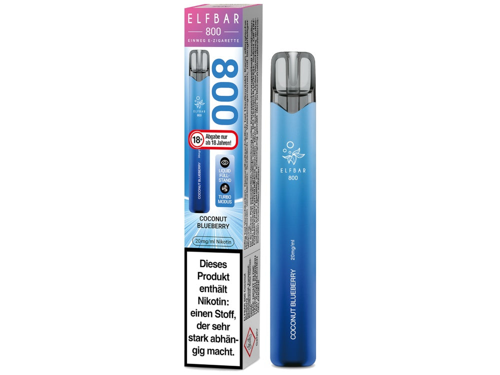 Elfbar 800 Einweg E-Zigarette / Vape (2 ml) 20 mg/ml
