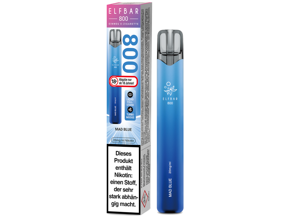 Elfbar 800 Einweg E-Zigarette / Vape (2 ml) 20 mg/ml