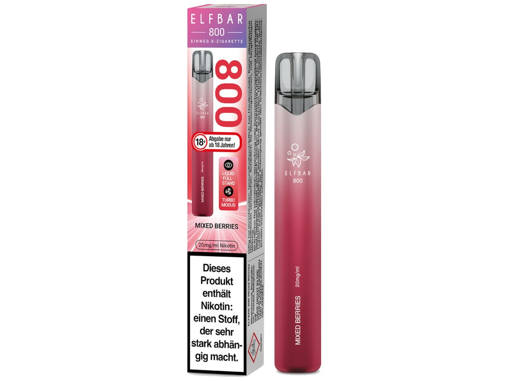 Elfbar 800 Einweg E-Zigarette / Vape (2 ml) 20 mg/ml