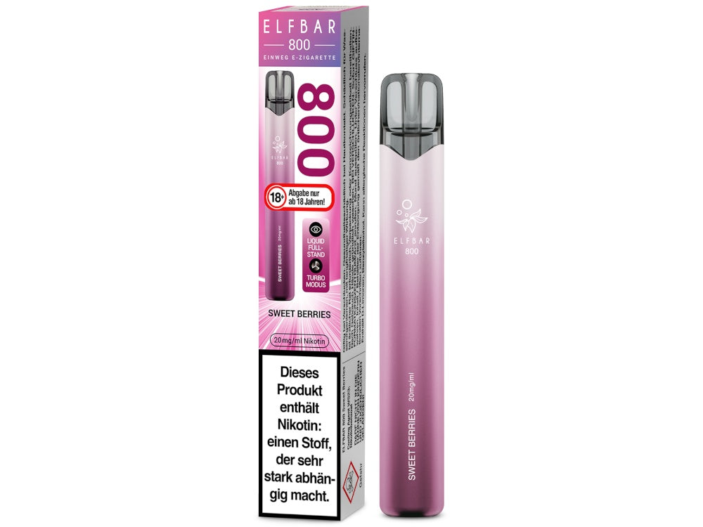 Elfbar 800 Einweg E-Zigarette / Vape (2 ml) 20 mg/ml
