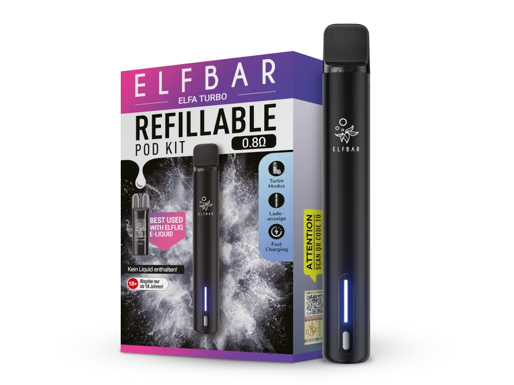 Elfbar - Elfa Turbo (2 ml) 550 mAh E-Zigarette / Vape