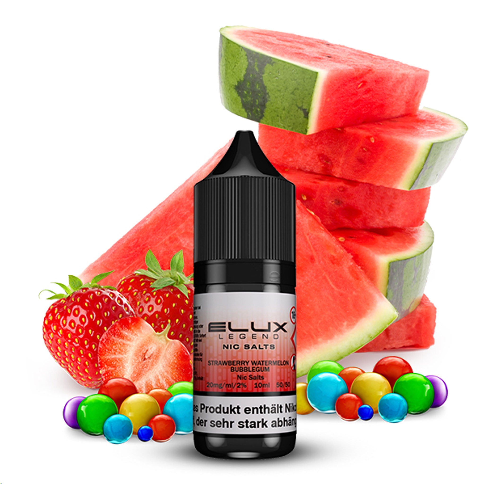 Elux - Legend - Strawberry Watermelon Bubblegum - Nikotinsalz Liquid