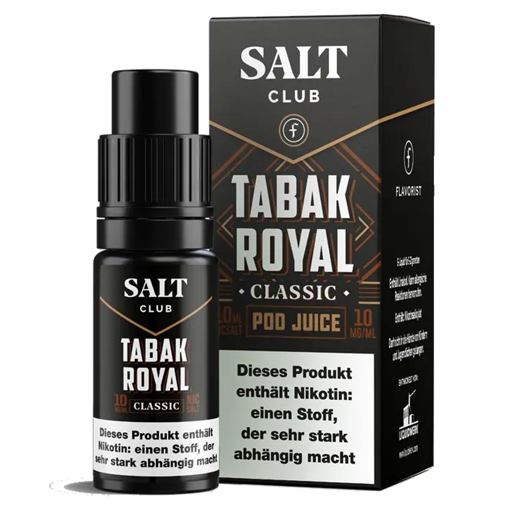 Flavorist - Tabak Royal - Classic - Nikotinsalz Liquid