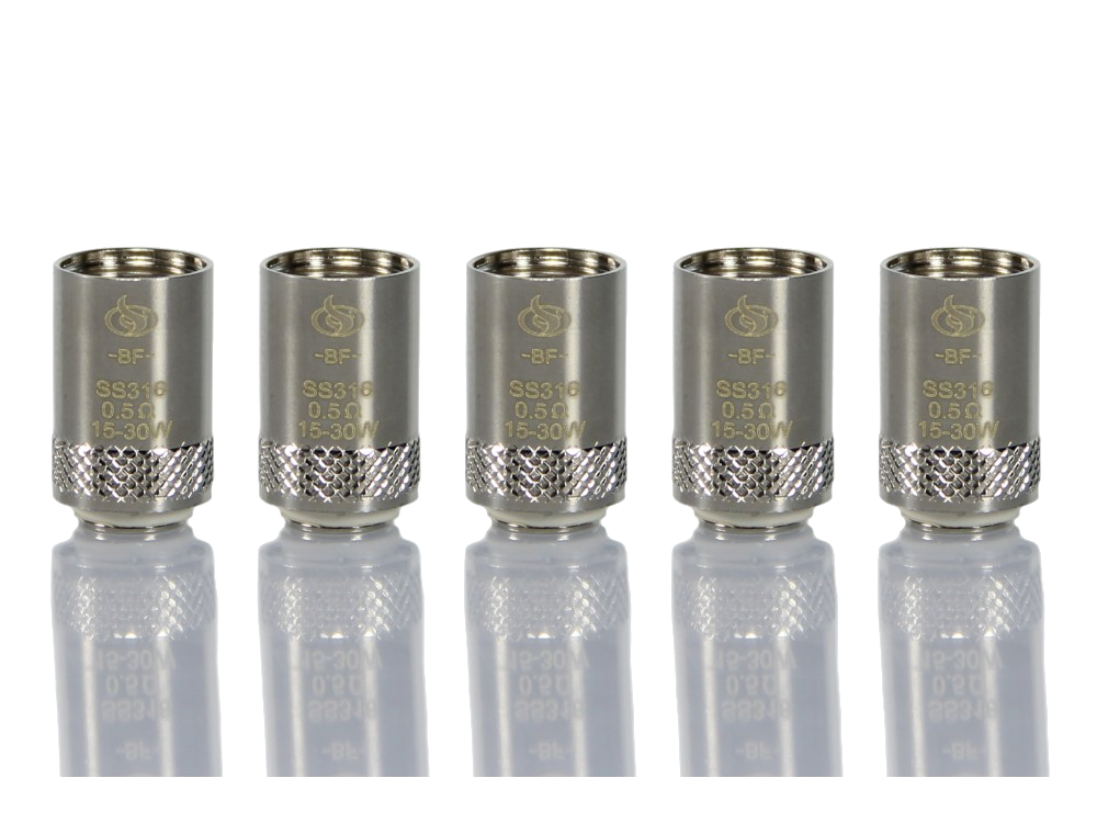 InnoCigs - BF SS316 - Verdampferköpfe 0.50 / 0.60 / 1.00 Ohm (5 Stück)