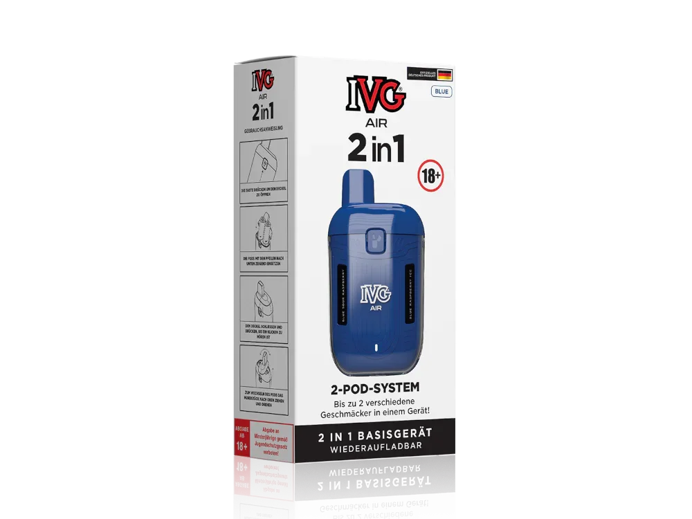 IVG AIR 2in1 Akku 780 mAh – Akku für 2 Pods, USB-C, Zugautomatik