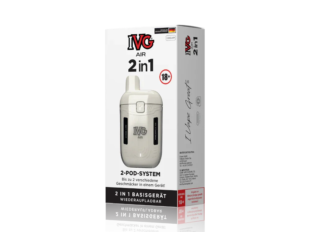 IVG AIR 2in1 Akku 780 mAh – Akku für 2 Pods, USB-C, Zugautomatik