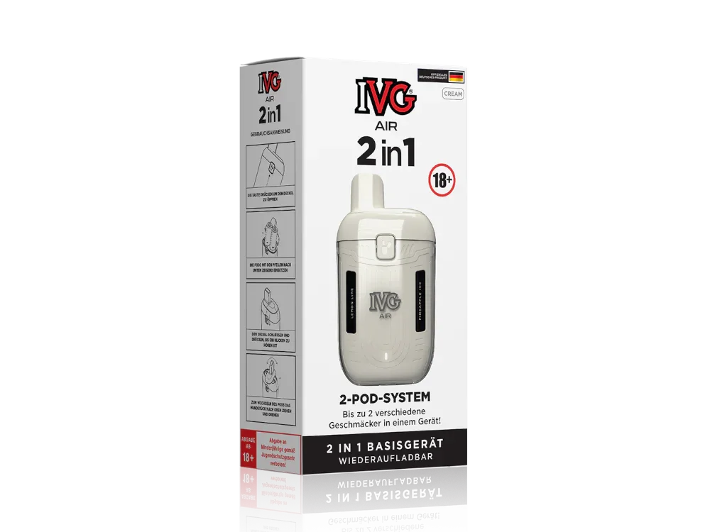 IVG AIR 2in1 Akku 780 mAh – Akku für 2 Pods, USB-C, Zugautomatik