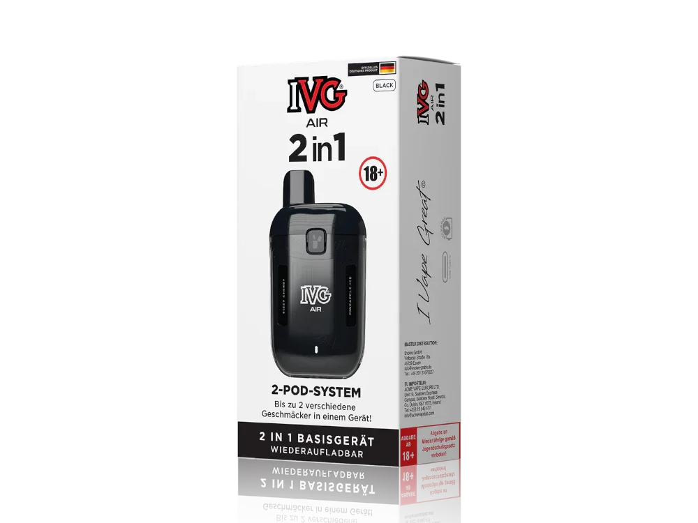 IVG AIR 2in1 Akku 780 mAh – Akku für 2 Pods, USB-C, Zugautomatik
