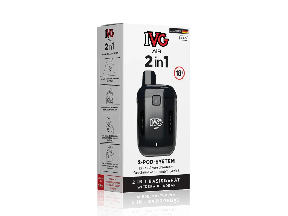 IVG AIR 2in1 Akku 780 mAh – Akku für 2 Pods, USB-C, Zugautomatik