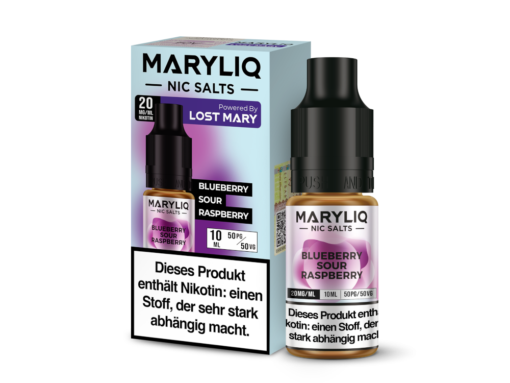 MARYLIQ - Blueberry Sour Raspberry - Nikotinsalz Liquid - time4smoke