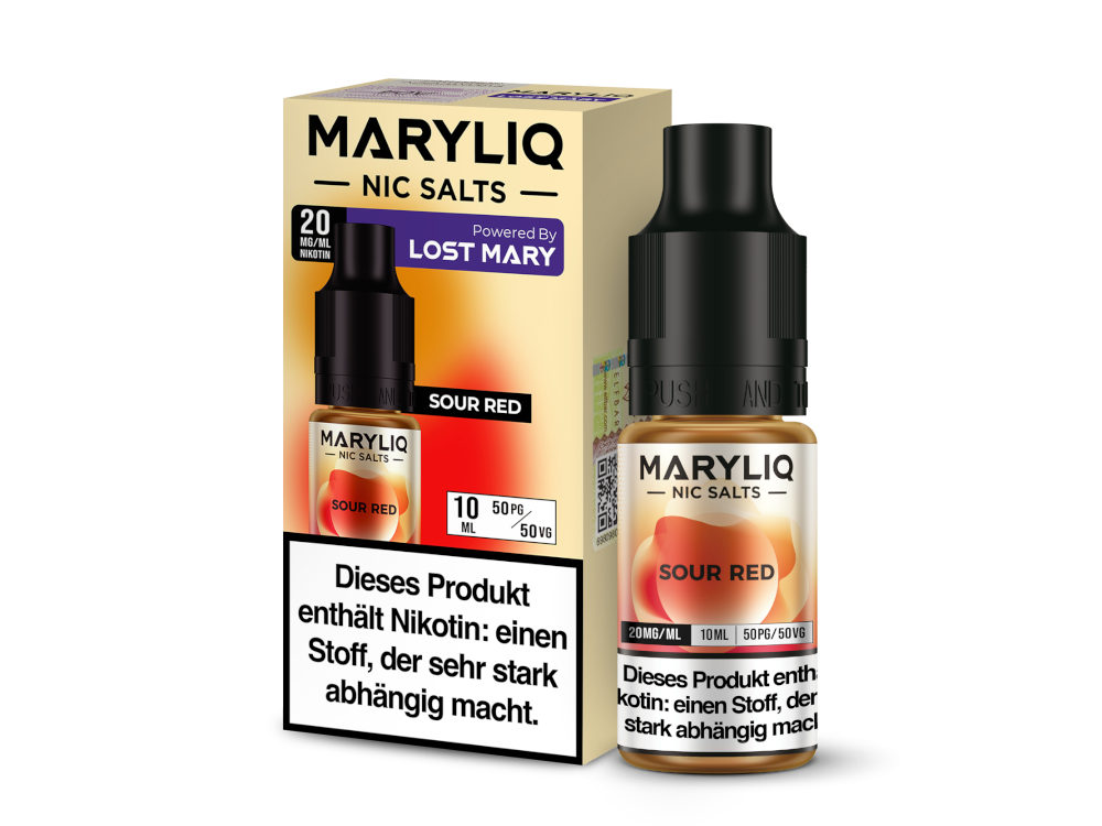 MARYLIQ - Sour Red - Nikotinsalz Liquid - time4smoke