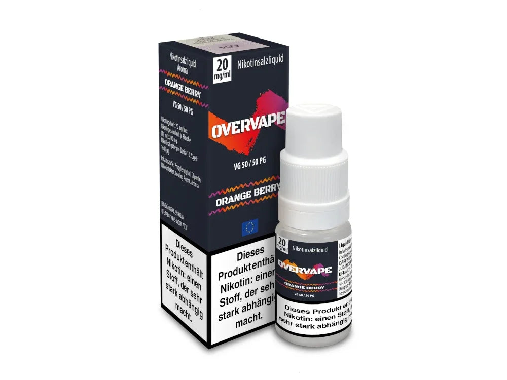 Overvape - Orange Berry - Nikotinsalz Liquid - Orange Berry / 1er Packung / 20 mg/ml time4smoke.de